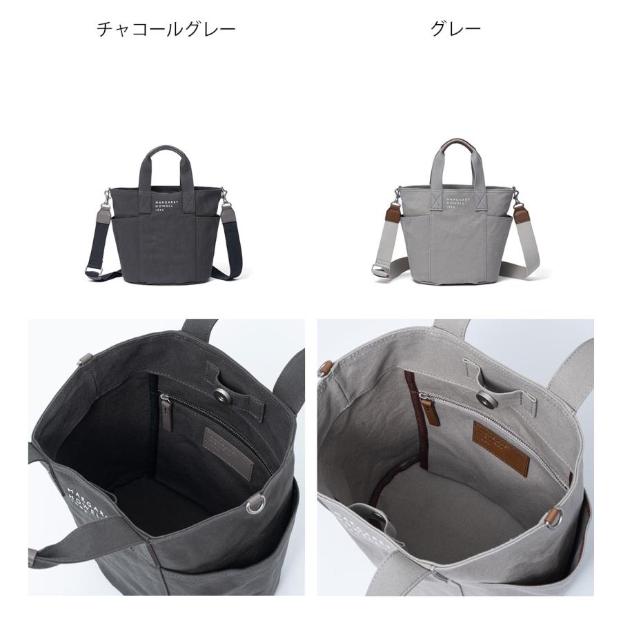 マーガレットハウエル　トートバッグ　2way キャンバス　レザー　ファスナー付き MARGARET HOWELL idea（マーガレット ハウエル アイデア） 【正規販売