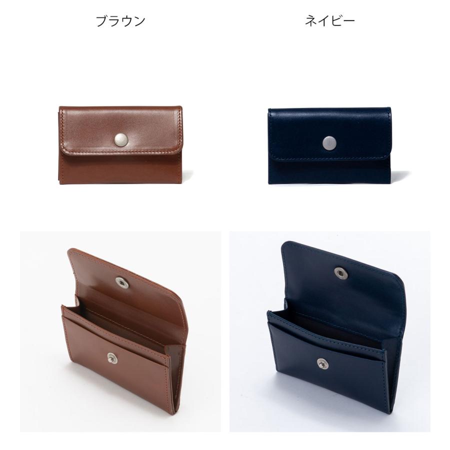 【正規販売店】MARGARET HOWELL idea スナップ 名刺入れ ［マーガレット・ハウエル アイデア］ メンズ ユニセックス カードケース  本革