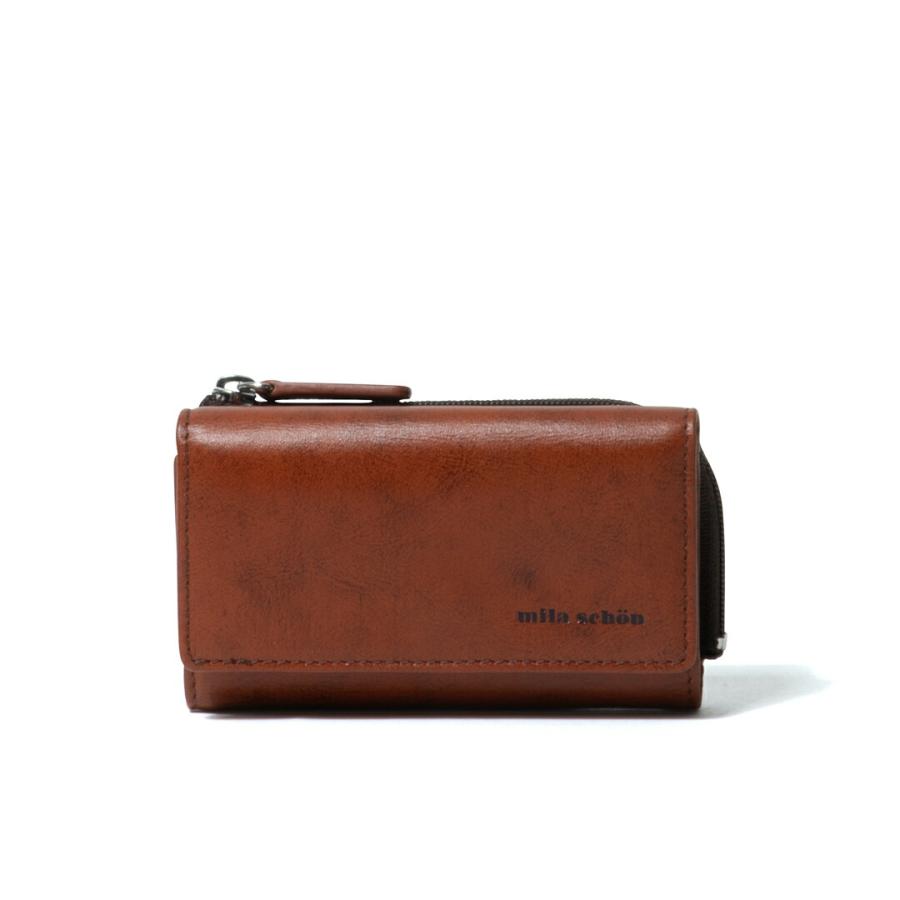 【正規販売店】mila schon SHADOW SMOOTH キーケース ［ミラ・ショーン］ メンズ 鍵入れ 財布 小銭入れ コインケース レザー | mila schon | 01