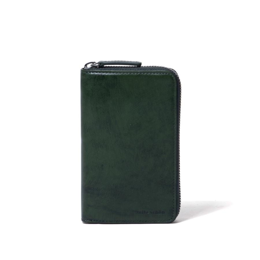 【正規販売店】mila schon SHADOW SMOOTH ラウンドファスナー折り財布(縦型) ［ ミラ・ショーン ］ メンズ 折財布 二つ折り レザー 本革 | mila schon | 04