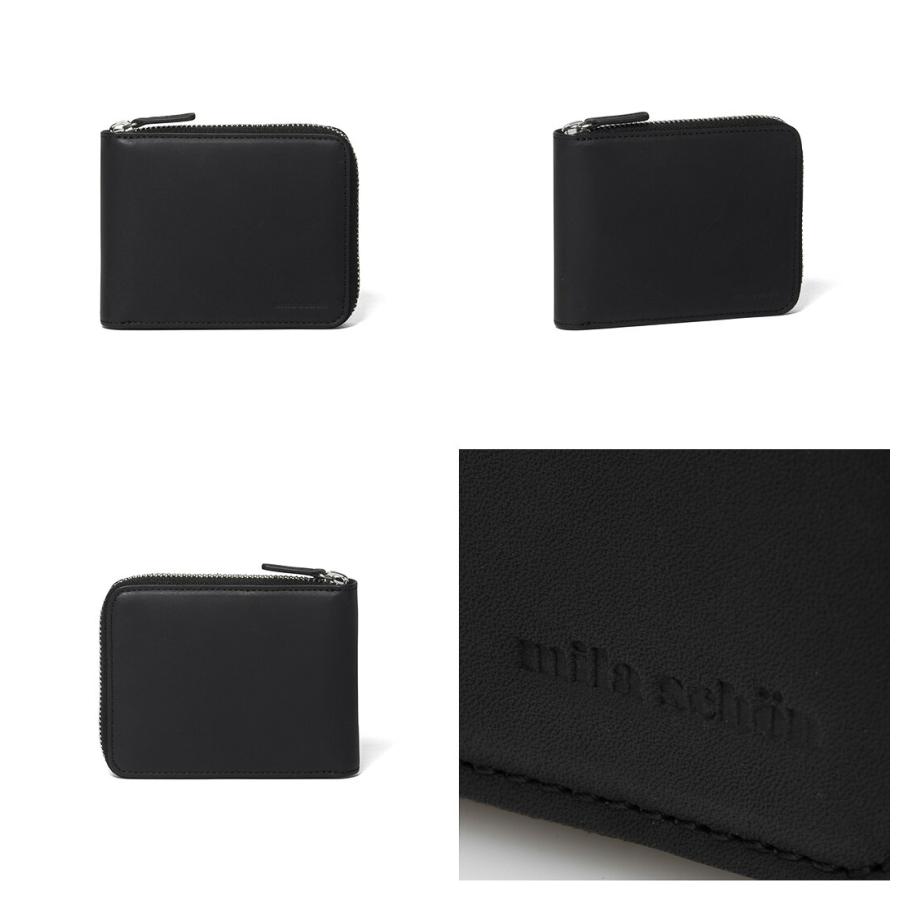 MILA SCHON ミラショーン 財布  二つ折り レザー    ブラック レディース / 240001203204 mila schon CALF LEATHER 中ベラ付二つ折り財布 商品｜THE BAGMANIA