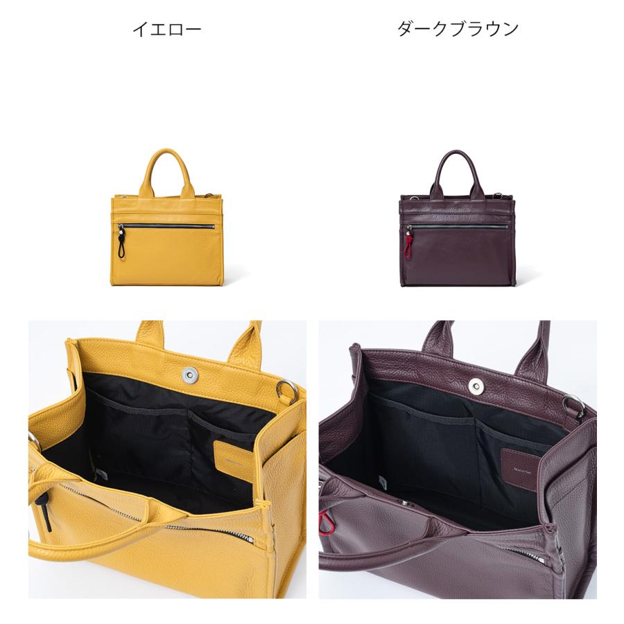 MANIUNO 【正規販売店】MANIUNO イタリアンレザー スクエアミニトート
