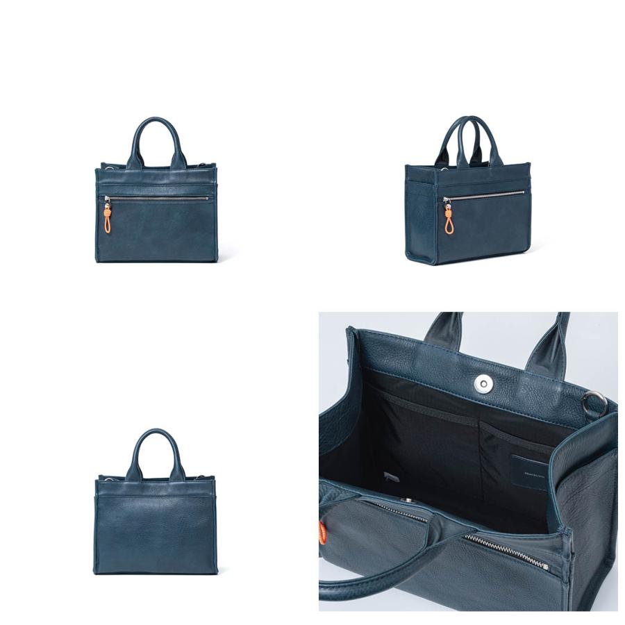 MANIUNO 【正規販売店】MANIUNO オイルレザー スクエアミニトート(M