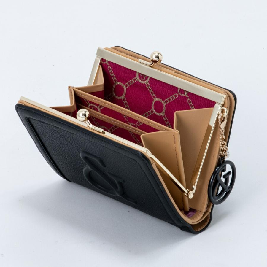 最大87％オフ！ ブラック ピンキーダイアン ガマ口 がま口 折り 財布