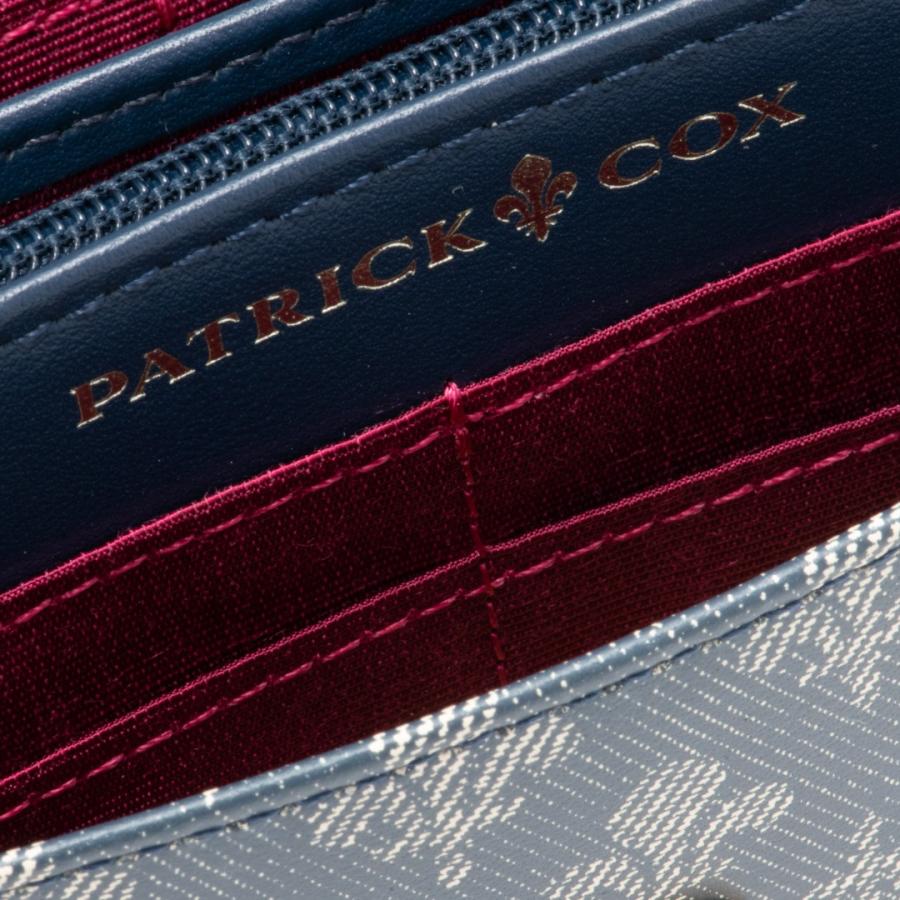 正規販売店】PATRICK COX デニムプリント 長財布 ［パトリック