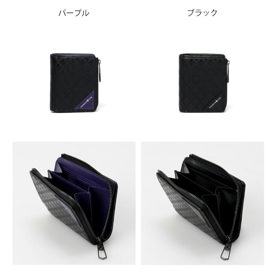 【新品】最終　パトリックコックス キングス　二つ折財布　黒　シルバー×パープル PATRICK COX（パトリックコックス） 【正規販売店】PATRICK COX BLACK