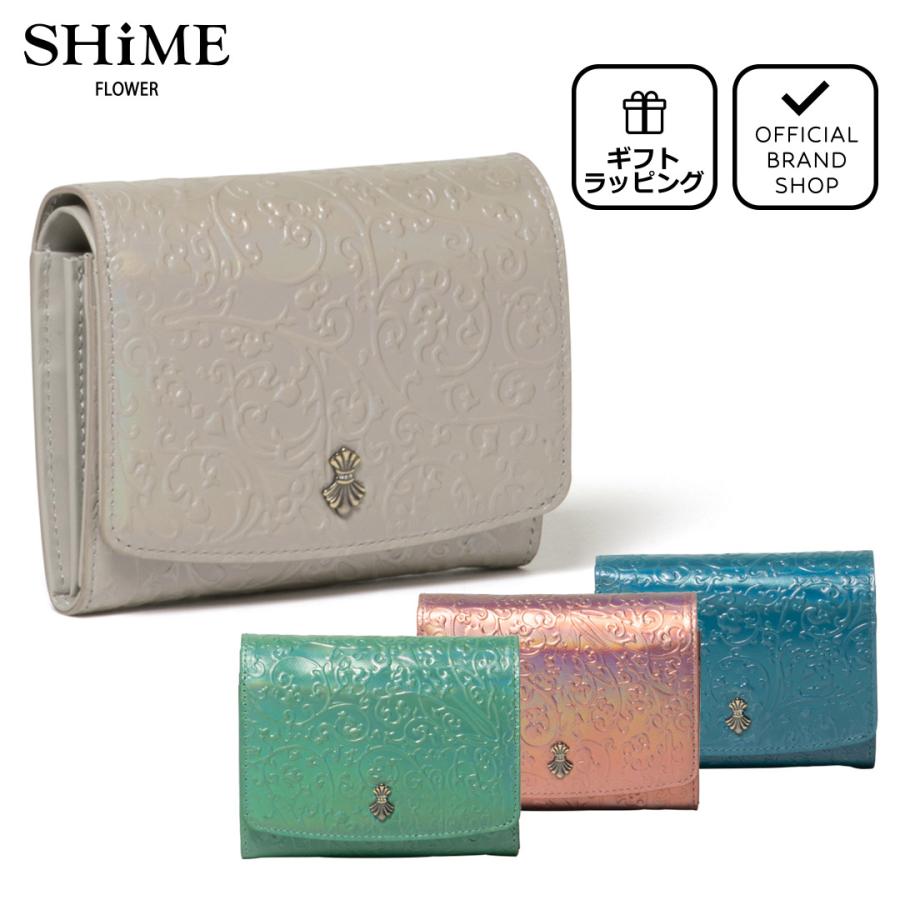 SHiME 【正規販売店】SHiME FLOWER オーロラアラベスク 折り財布