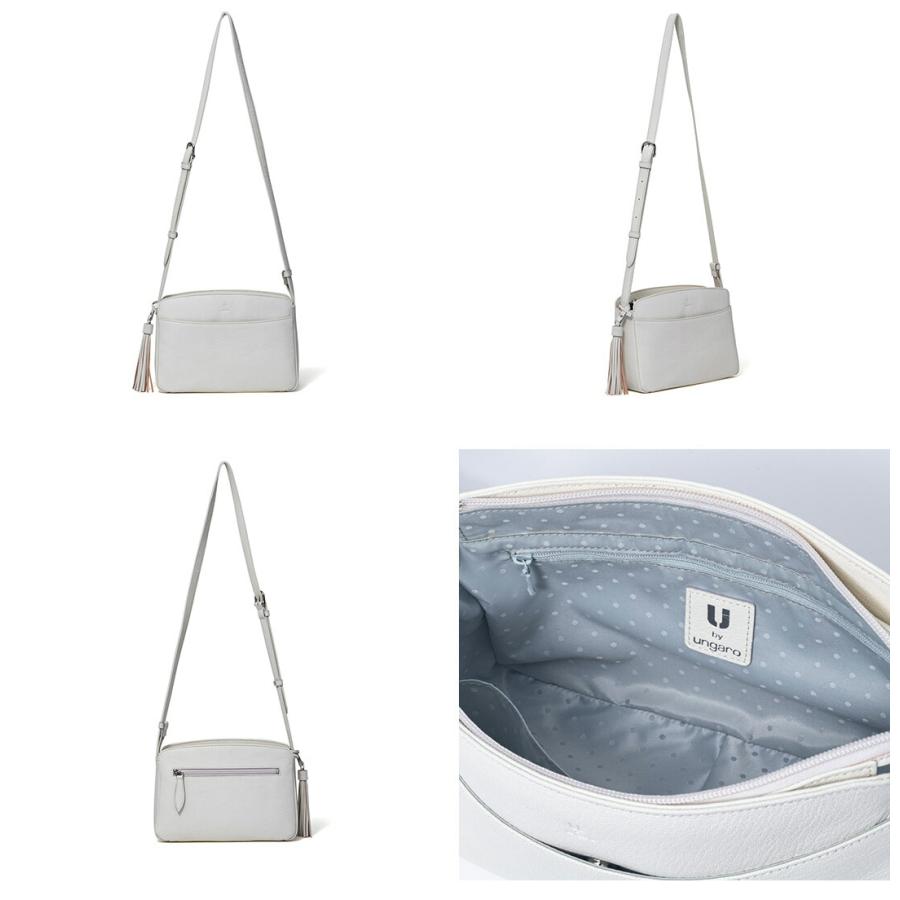 美品ungaro ウンガロ オーストリッチ型押しレザー クロスボディバッグ U by Ungaro 【正規販売店】U ungaro ドォックス トート ［ユー