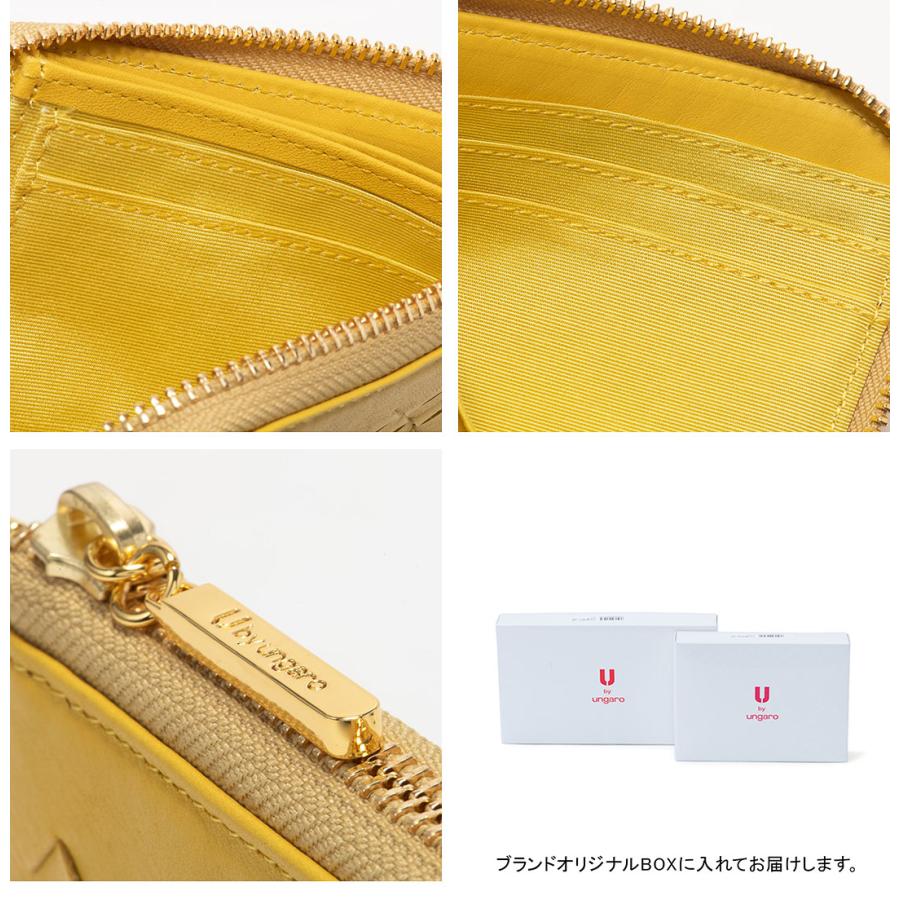 U by ungaro　イエロー レザー 長財布　日本製　牛革　新品 U by ungaro アイガー BOX長財布 商品｜THE BAGMANIA