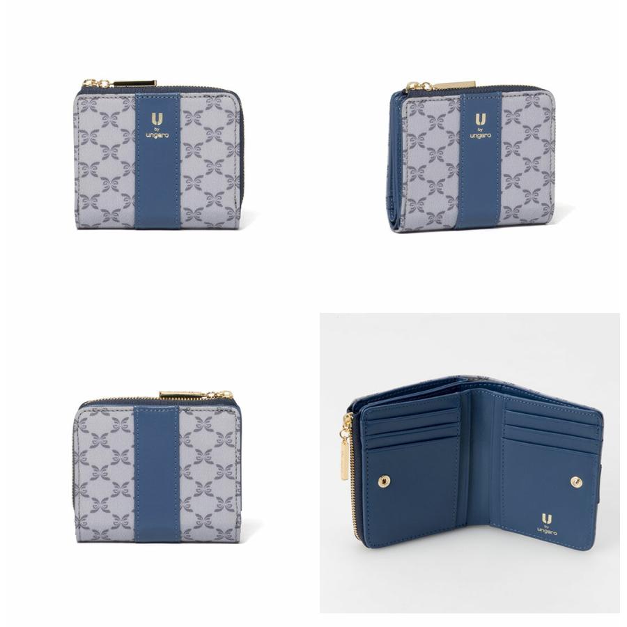 U by ungaro 青 二つ折り財布 楽天市場】【正規販売店】U by ungaro オルガ BOX折り財布 ［ユーバイ