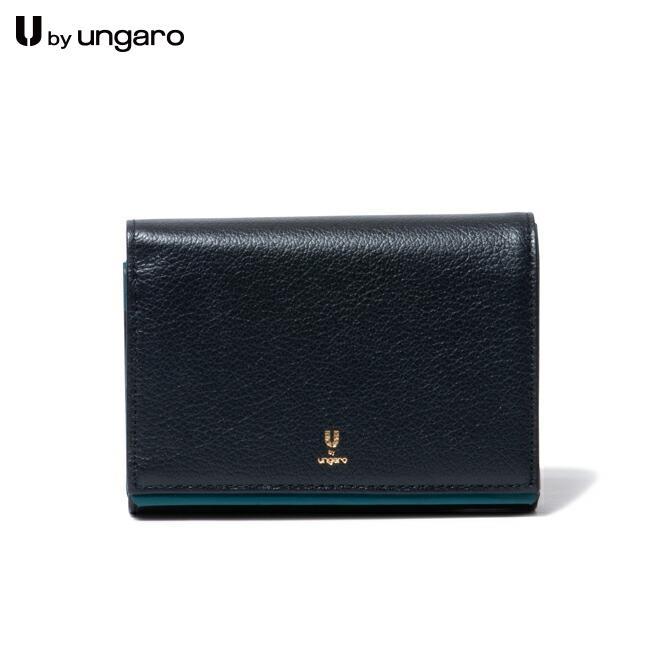 財布 レディース Ungaro ウンガロ 黒財布 二つ折り財布 - 折り財布