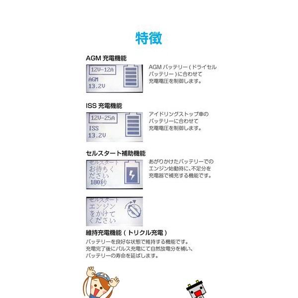 大自工業 メルテック MP-230 セレクト式自動 パルス バッテリー充電器 延命の画像