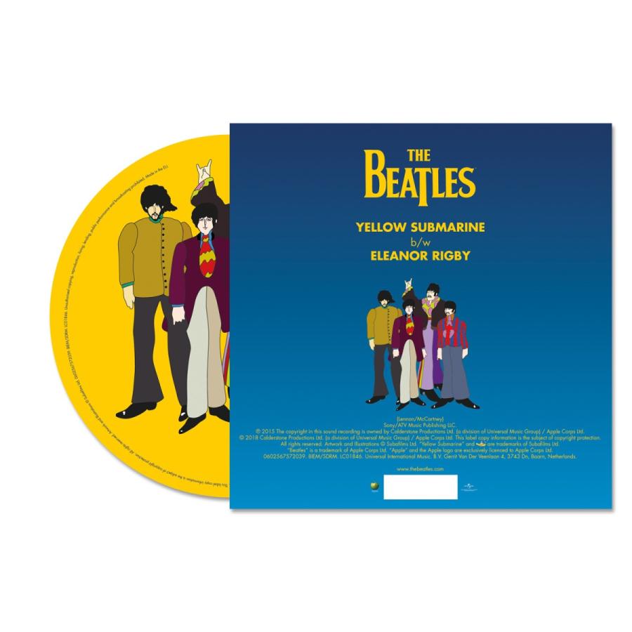 ピクチャー・シングルレコード'Yellow Submarine/ Eleanor Rigby