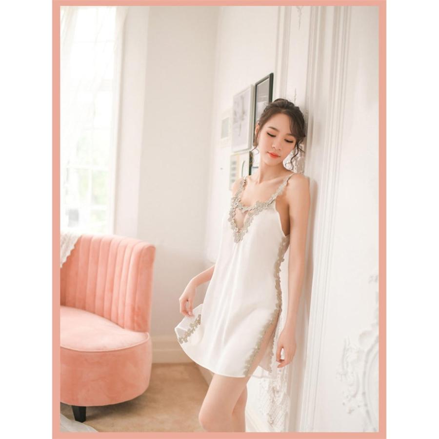 下着スリップ姿 下着 レディース ランジェリー サテン 勝負下着 セクシーレース ベビードール 滑らか Tバック キャミソール ナイトウェア スリップ セール :  ザ・ベスト - 通販 - Yahoo!ショッピング