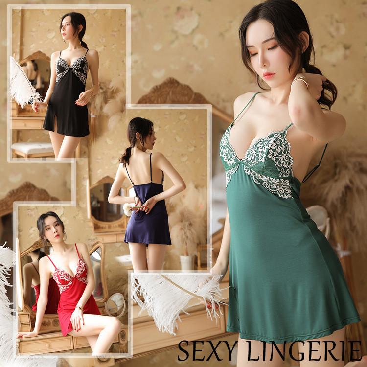 ランジェリー ベビードール 下着 レディース 誘惑 刺繍 可愛い レース シースルー 勝負下着 花柄 キャミソール 上品 透ける スリップ セール Spl P 142 ザ ベスト 通販 Yahoo ショッピング