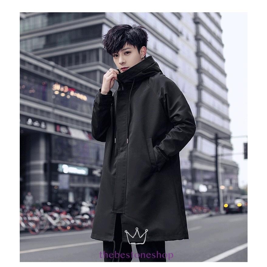 コート メンズ ジャケット トレンチコート パーカー 春秋 アウター ロングコート ダスターコート 薄手 無地 フード付け ファスナー通勤 オシャレ カジュアル B1304 The Best One 通販 Yahoo ショッピング