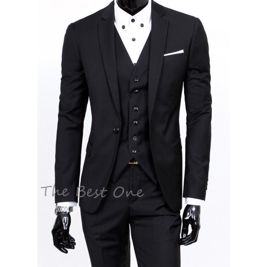 メンズ 3ピーススーツ スーツセットアップ ビジネススーツ 上下セット 三点セット フォーマル 黒スーツ 細身 紳士服 卒業式 大人式 結婚式 通勤 就職 おしゃれ B617 The Best One 通販 Yahoo ショッピング
