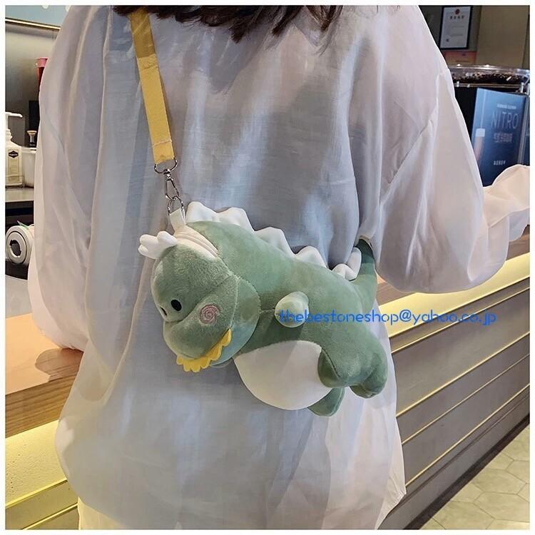 縫いぐるみ 恐竜 ショルダーバッグ 遊園地 鞄 カバン ハンドバッグ 斜めがけ ポシェット 軽量 親子お揃い キッズ レディース 子供の日 ギフト プレゼント D059 The Best One 通販 Yahoo ショッピング