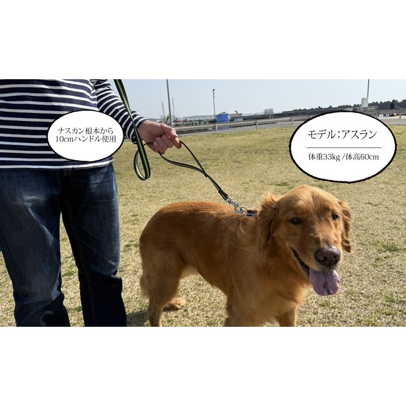 120cm/ワイド＞BLCハンドル付きラバーリードワイド : ブラックラブ