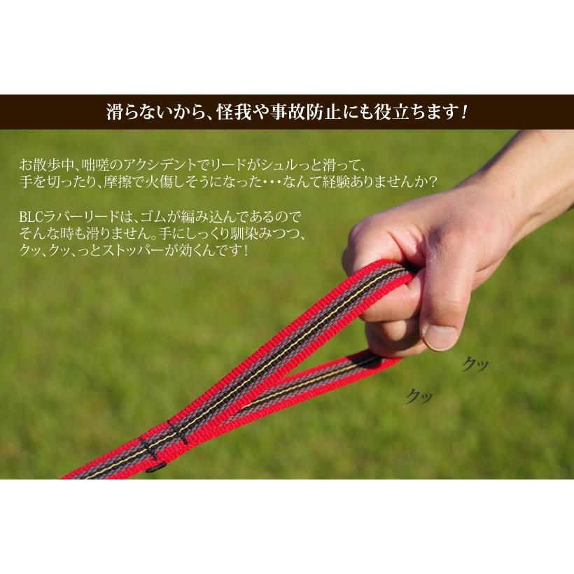 ＜10M＞BLCラバーロングリード復刻レッド（メッシュポーチ付き）_3