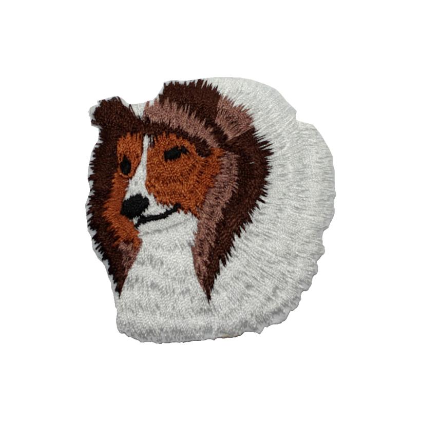 犬ワッペン、シェルティワッペン【見本】 シェルティワッペン【見本】 ワッペン【見本】犬ワッペン