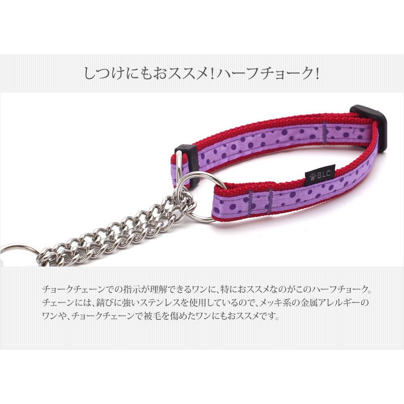 バリー＆レックLoveページ　ハーフチョークチェーン ピンク系イエロー系 Amazon | Beanspet ハーフチョーク首輪 金属チェーン付き 本革製