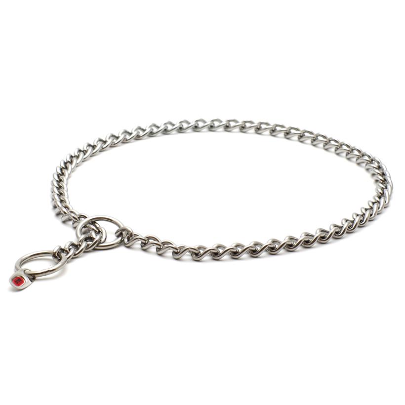 2.5mm/45cm＞BLCステンレスラウンドチョークチェーン 中・大型犬用