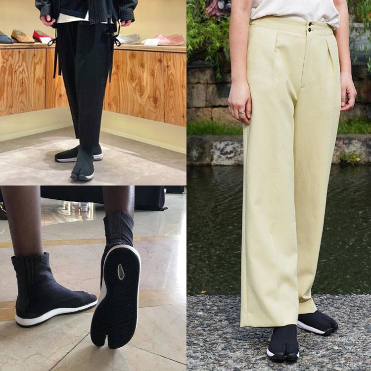 丸五足袋シューズ【Knit Tabi Boots】ショートブーツのようなコハゼの