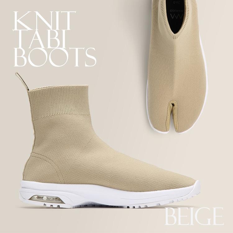 丸五足袋シューズ【Knit Tabi Boots】ショートブーツのようなコハゼの