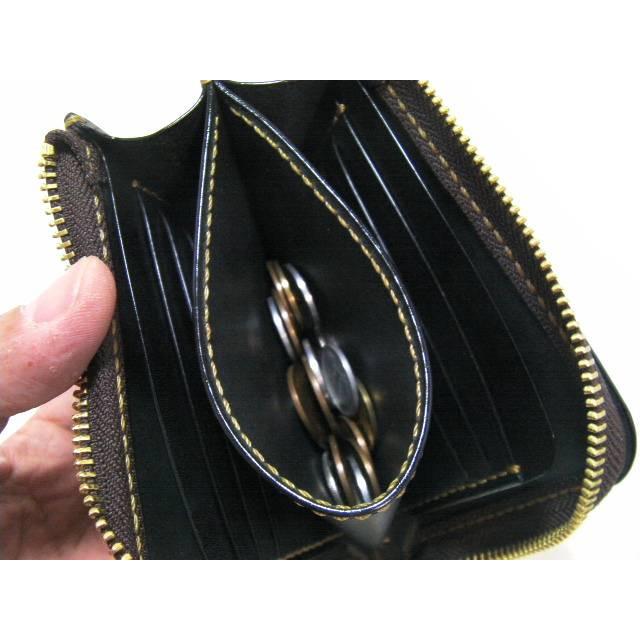 栃木レザー 財布 メンズ 本革 L字ファスナー コンパクト