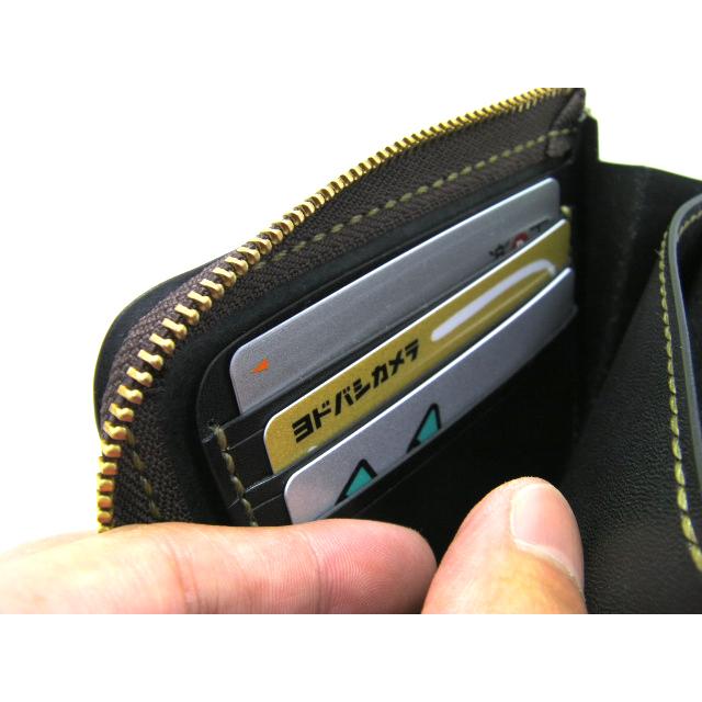 栃木レザー L字ファスナー コンパクト ミニ 財布 メンズ 黒 栃木レザー L字ファスナー コンパクト ミニ 財布 メンズ 黒