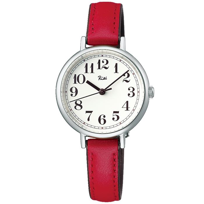 アルバ リキ 伝統色シリーズ AKQK462 レディース 腕時計 クオーツ 革ベルト 紅葉色｜theclockhouse-y｜02