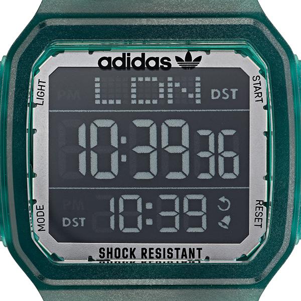 adidas アディダス STREET ストリート DIGITAL ONE GMT デジタルワン GMT AOST22048 メンズ 腕時計 電池式 デジタル ワールドタイム グリーン｜theclockhouse-y｜03