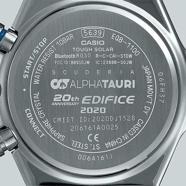 エディフィス スクーデリア・アルファタウリ コラボ 限定モデル EQB-1100AT-2AJR メンズ 腕時計 ソーラー Bluetooth 国内正規品 カシオ｜theclockhouse-y｜04