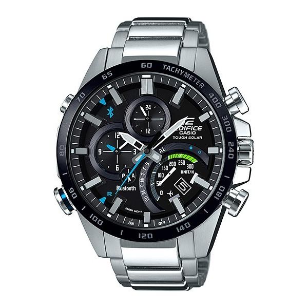 カシオ EDIFICE デジタルアナログ腕時計 ブラックシルバー カシオ EDIFICE デジタルアナログ腕時計 ブラックシルバー