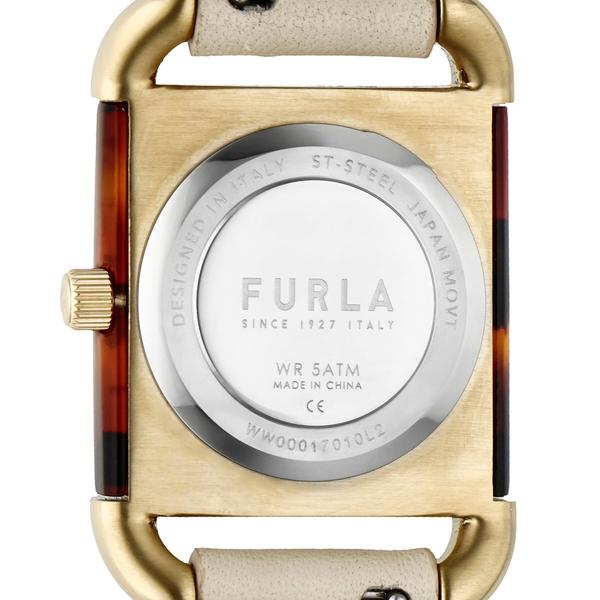 FURLA フルラ ARCO HAVANA アルコハバナ FL-WW00017010L2 レディース 腕時計 クオーツ 電池式 スクエア べっ甲柄ケース オフホワイト 革ベルト｜theclockhouse-y｜06