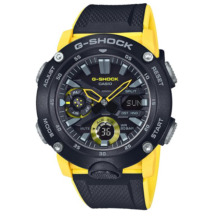 G-SHOCK カーボンコアガード イエロー G-SHOCK GA-2000-1A9JF メンズ 腕時計 アナデジ カーボンコアガード