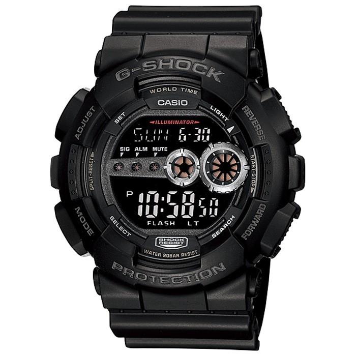 【美品】【稼働品】G-SHOCKGD-100シリーズ デジタル 腕時計 G-SHOCK GD-100-1BJF メンズ 腕時計 デジタル ブラック GD100 反転液晶