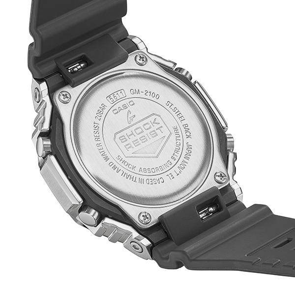 G-SHOCK シルバー メタルベゼル GM-2100-1AJF メンズ 腕時計 電池式 