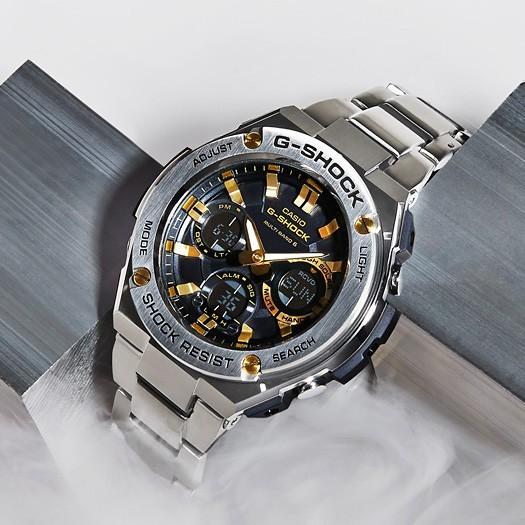 G-STEEL G-SHOCK 電波ソーラー メンズ 腕時計 アナログ デジタル