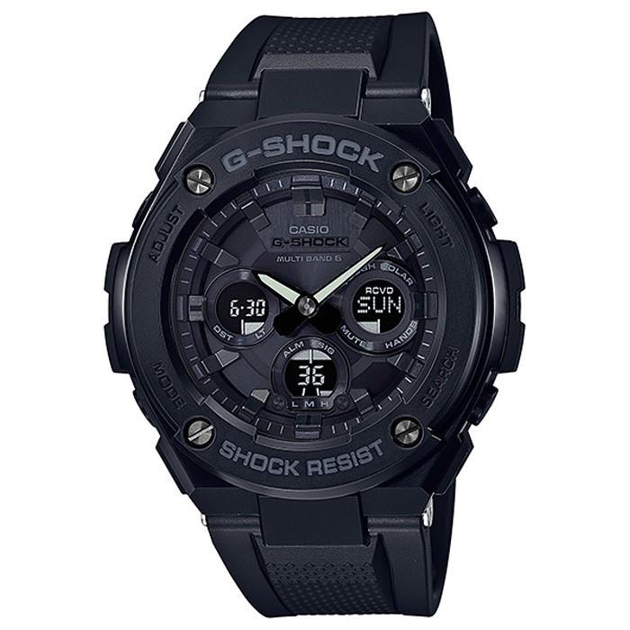 G-SHOCK G-STEEL ミドルサイズ 電波ソーラー メンズ 腕時計 アナログ デジタル ブラック GST-W300G-1A1JF カシオ 国内正規品の画像