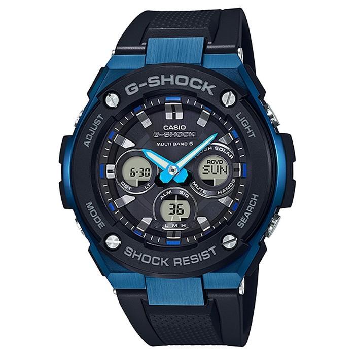 G-STEEL G-SHOCK ミドルサイズ 電波ソーラー メンズ 腕時計 アナログ