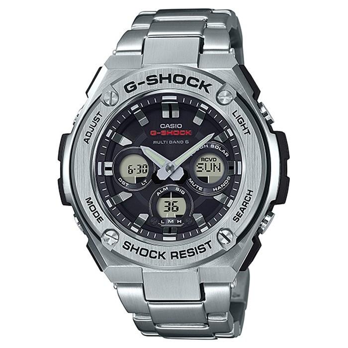 G-STEEL G-SHOCK ミドルサイズ 電波ソーラー メンズ 腕時計 アナログ 