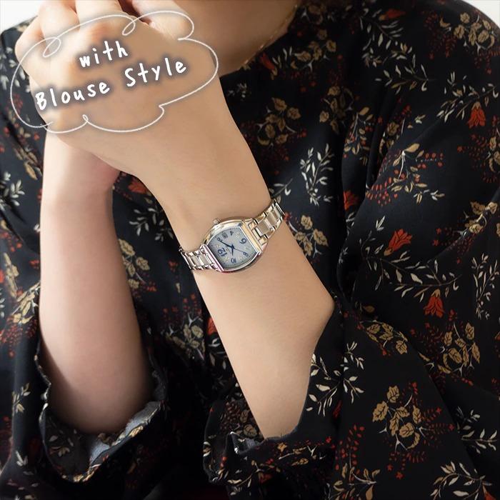 ザ・クロックハウス ビジネスカジュアル LBC1005-WH1A レディース 腕時計 ソーラー トノー ステンレス ホワイト 雑誌掲載 着用モデル | THE CLOCK HOUSE | 11