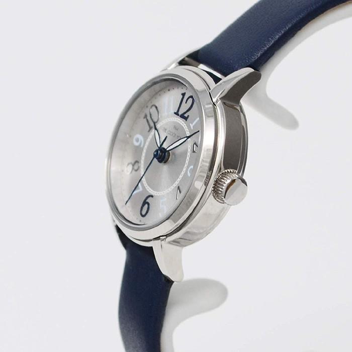 ザ・クロックハウス ビジネスカジュアル LBC5001-SI3B レディース 腕時計 クオーツ 電池式 シルバーダイヤル ネイビー 革ベルト | THE CLOCK HOUSE | 05