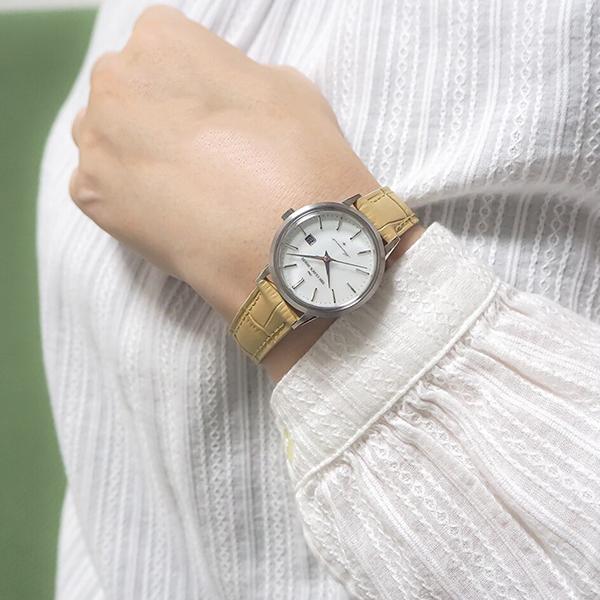 ザ・クロックハウス カスタマイズウォッチ クラシックフォーマル LBF1008-WH1 レディース 腕時計 ソーラー 革ベルト ホワイト カレンダー | THE CLOCK HOUSE | 17