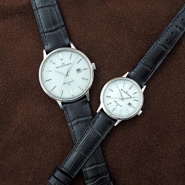 ザ・クロックハウス カスタマイズウォッチ クラシックフォーマル LBF1008-WH1 レディース 腕時計 ソーラー 革ベルト ホワイト カレンダー | THE CLOCK HOUSE | 18