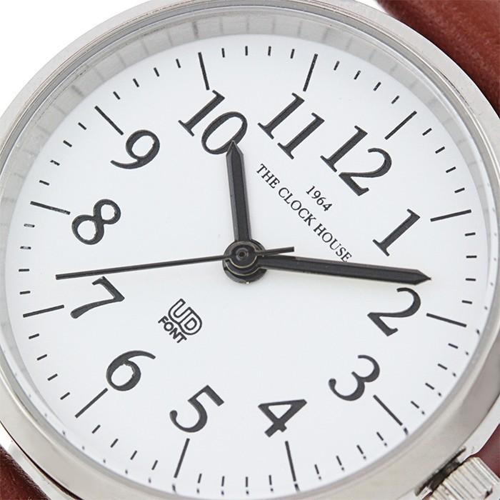 ザ・クロックハウス LUD5001-WH3B ユニバーサルデザイン 腕時計 レディース クオーツ レザー ブラウン ホワイト シルバー UD｜theclockhouse-y｜04