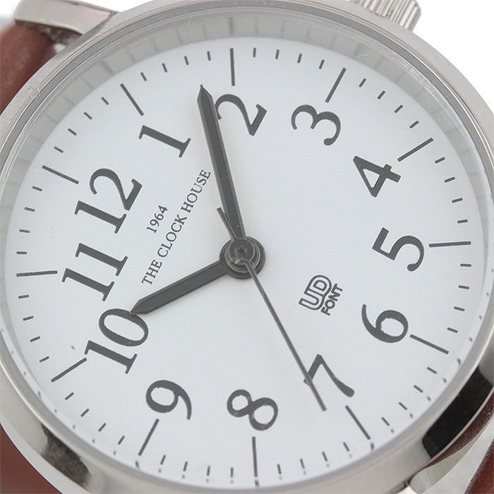 ザ・クロックハウス LUD5001-WH3B ユニバーサルデザイン 腕時計 レディース クオーツ レザー ブラウン ホワイト シルバー UD｜theclockhouse-y｜07