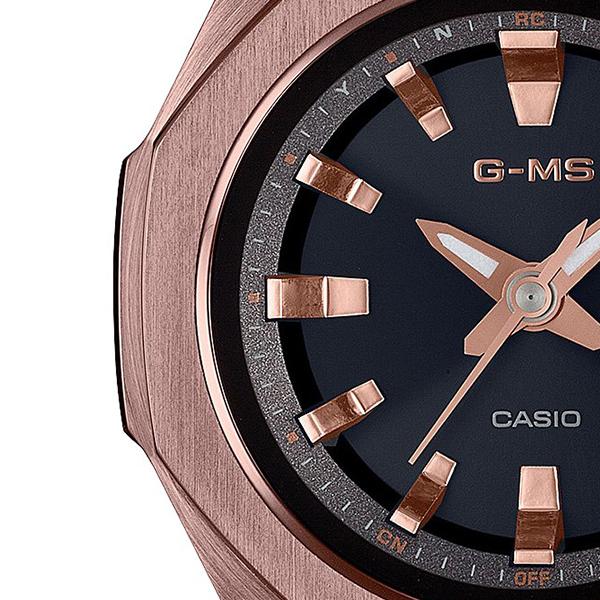 BABY-G ベビージー G-MS ジーミズ 電波ソーラー レディース 腕時計 アナログ ダークブラウン オクタゴンベゼル 八角形 MSG-W350CG-5AJF 国内正規品 カシオの画像